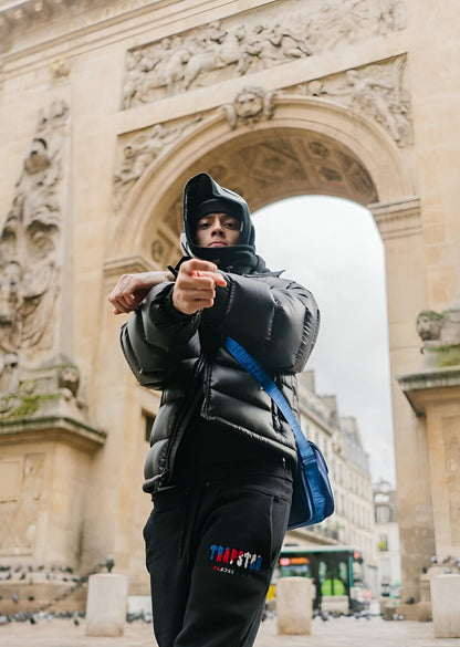 Central Cee in Paris | Black Puffer Jacket Poster | Trapstar Bag Wall Art - Music Poster