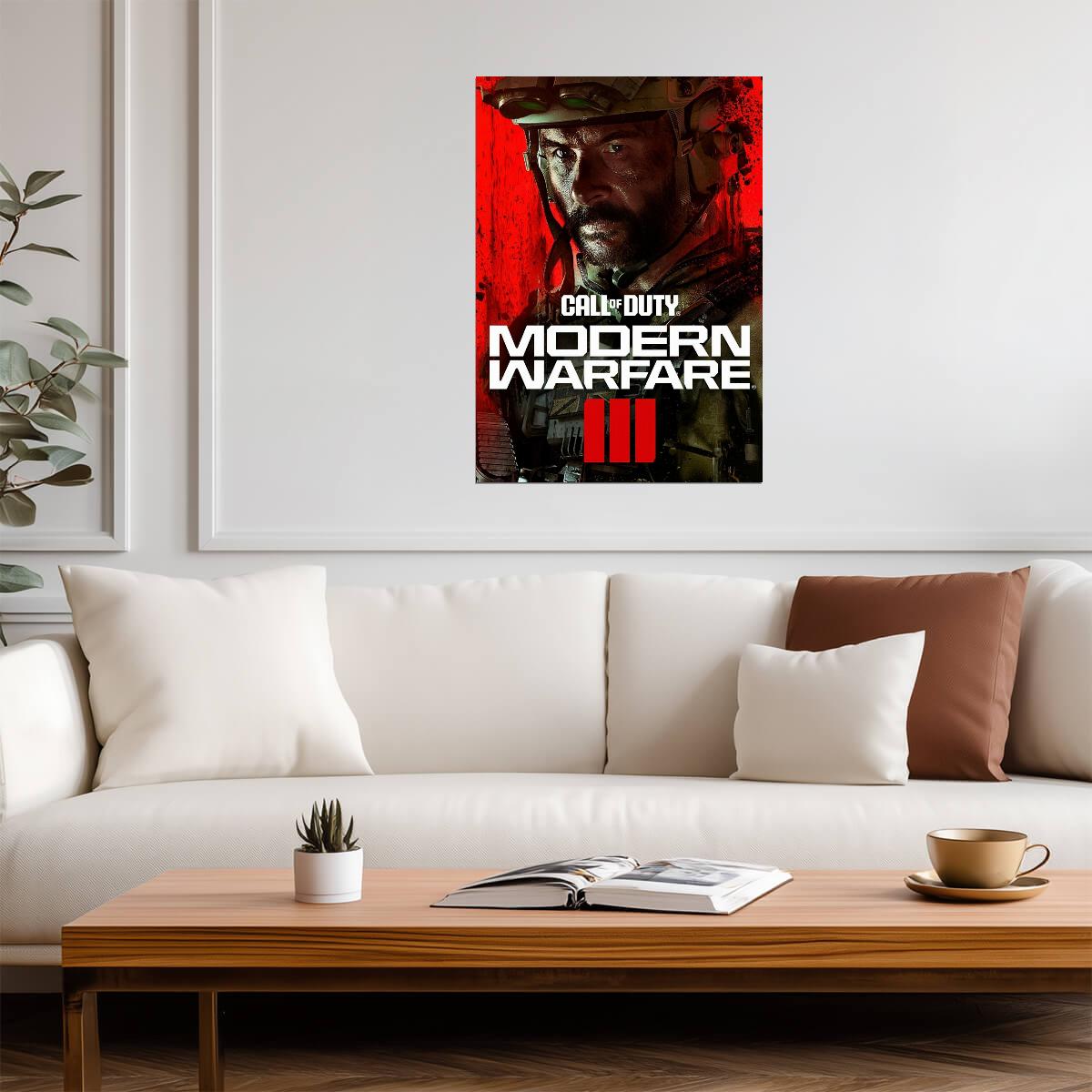 Call of Duty Modern Warfare 3 | Captain Price Key Art | FPS Video Game Decor - Video Games Poster