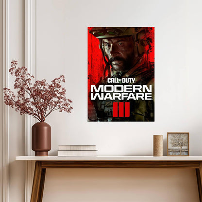 Call of Duty Modern Warfare 3 | Captain Price Key Art | FPS Video Game Decor - Video Games Poster