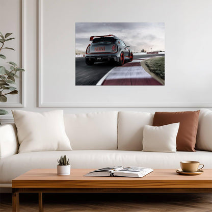 Mini John Cooper Works GP Concept | Rear View Race Car Poster | Track Focused Design Art - Cars Poster
