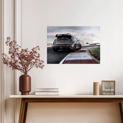 Mini John Cooper Works GP Concept | Rear View Race Car Poster | Track Focused Design Art - Cars Poster