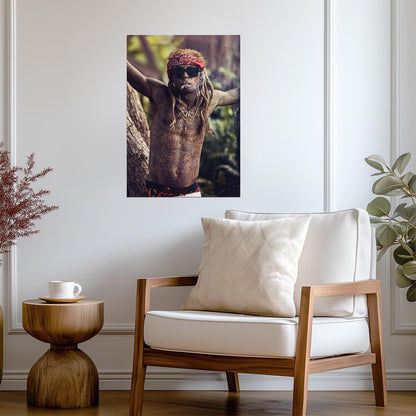 Lil Wayne Print | Hip Hop Rap Poster - Music Poster