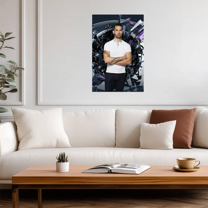 Andrew Tate Celebrity Big Brother | TV Personality Portrait | Modern Wall Art Poster - Celebrities Poster