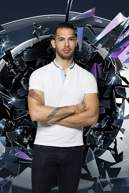 Andrew Tate Celebrity Big Brother | TV Personality Portrait | Modern Wall Art Poster - Celebrities Poster