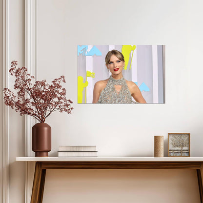 Taylor Swift VMAs Crystal Dress | Red Carpet Poster | Celebrity Fashion Wall Art - Music Poster