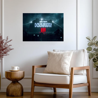 Call of Duty Modern Warfare 3 | Logo Reveal Castle Siege | FPS Video Game Wall Art - Video Games Poster