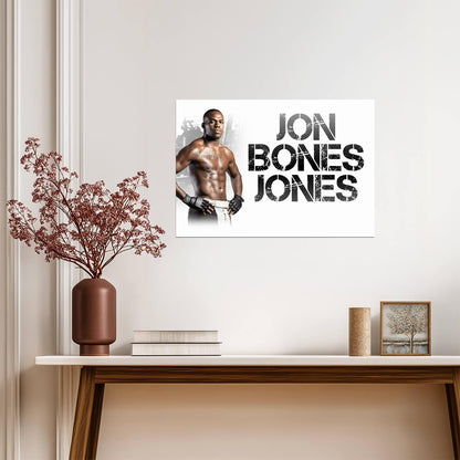 Jon 'Bones' Jones UFC Champion | MMA Fighter Poster | Combat Sports Legend Art - Sports Poster