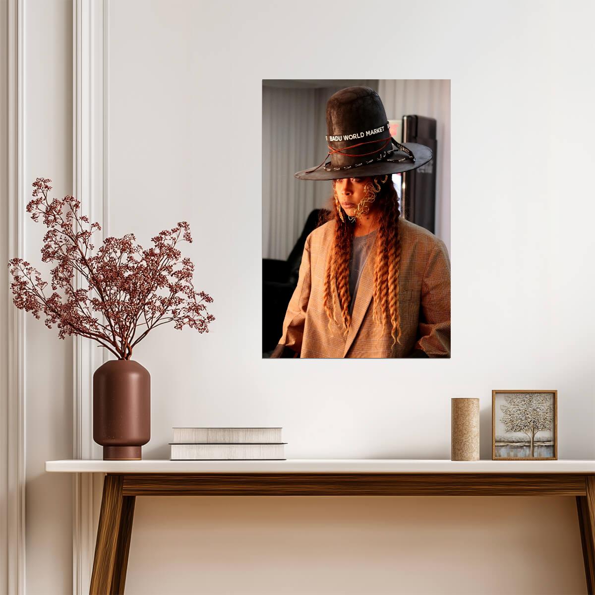 Erykah Badu | Singer Songwriter | Celebrity Poster - Music Poster