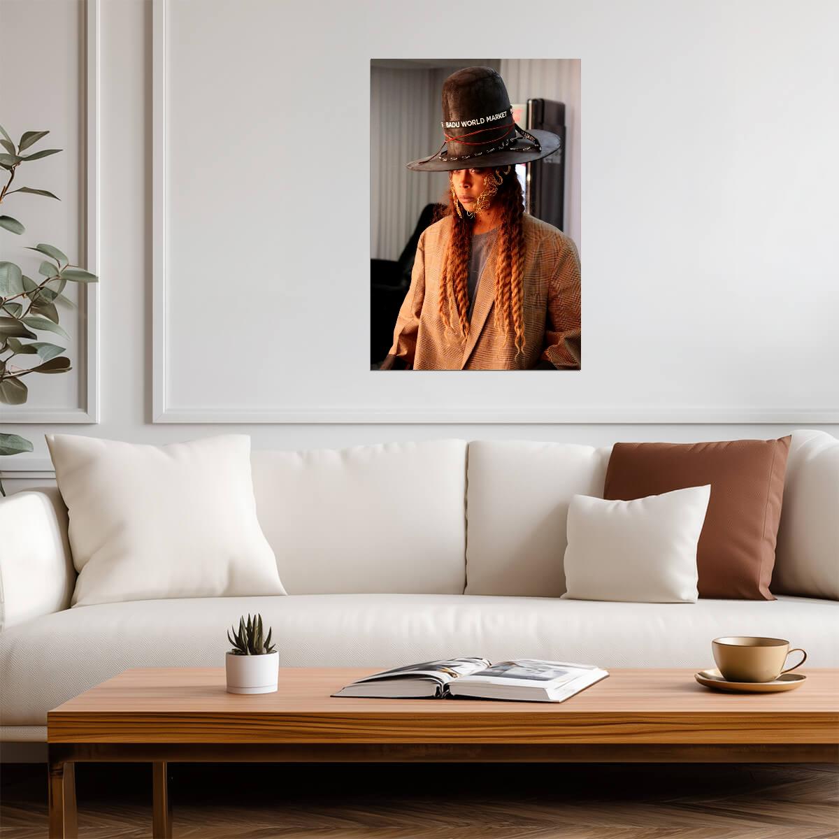 Erykah Badu | Singer Songwriter | Celebrity Poster - Music Poster