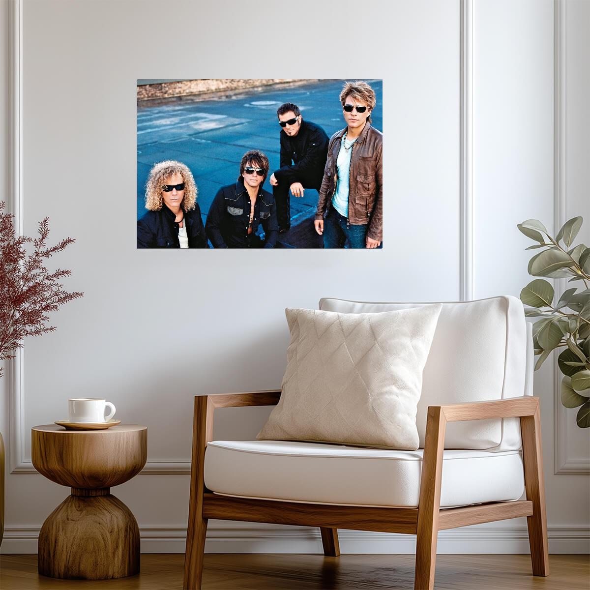 Bon Jovi | Hair Metal Icons | Vintage Rock Poster - Music Poster