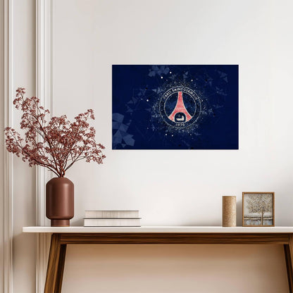 Paris Saint-Germain PSG Logo | Soccer Poster | Abstract Geometric Wall Art - Sports Poster