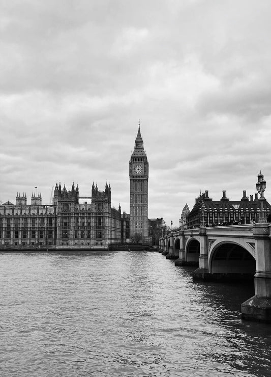 Big Ben London | Black and White Photo | City Poster - Photography Poster