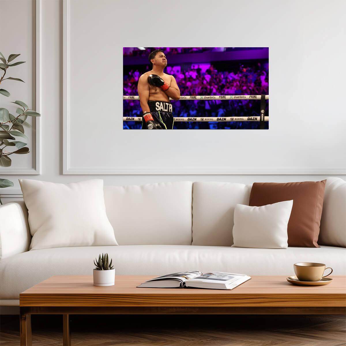 Salt Papi | Influencer Boxing Poster | Combat Sports Photography - Sports Poster