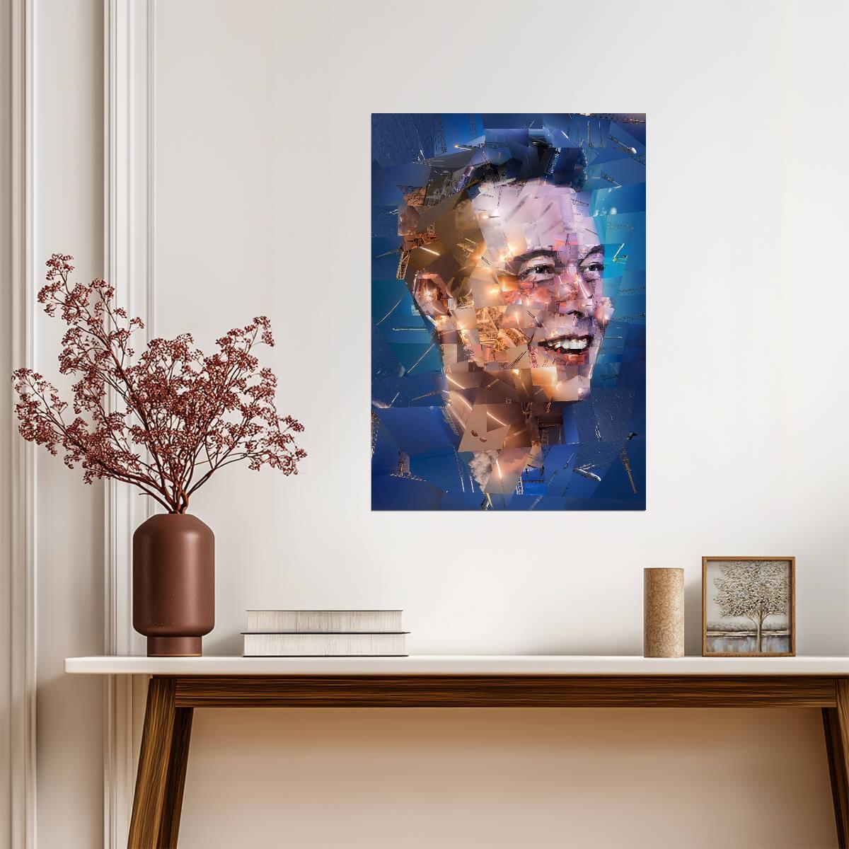Elon Musk | CEO Portrait | Modern Wall Poster - Celebrities Poster