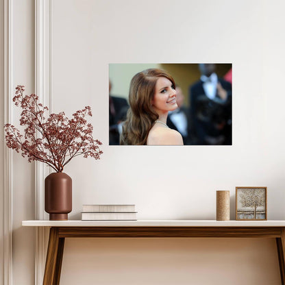 Lana Del Rey Red Carpet Portrait | Music Star Poster | Celebrity Wall Art - Music Poster