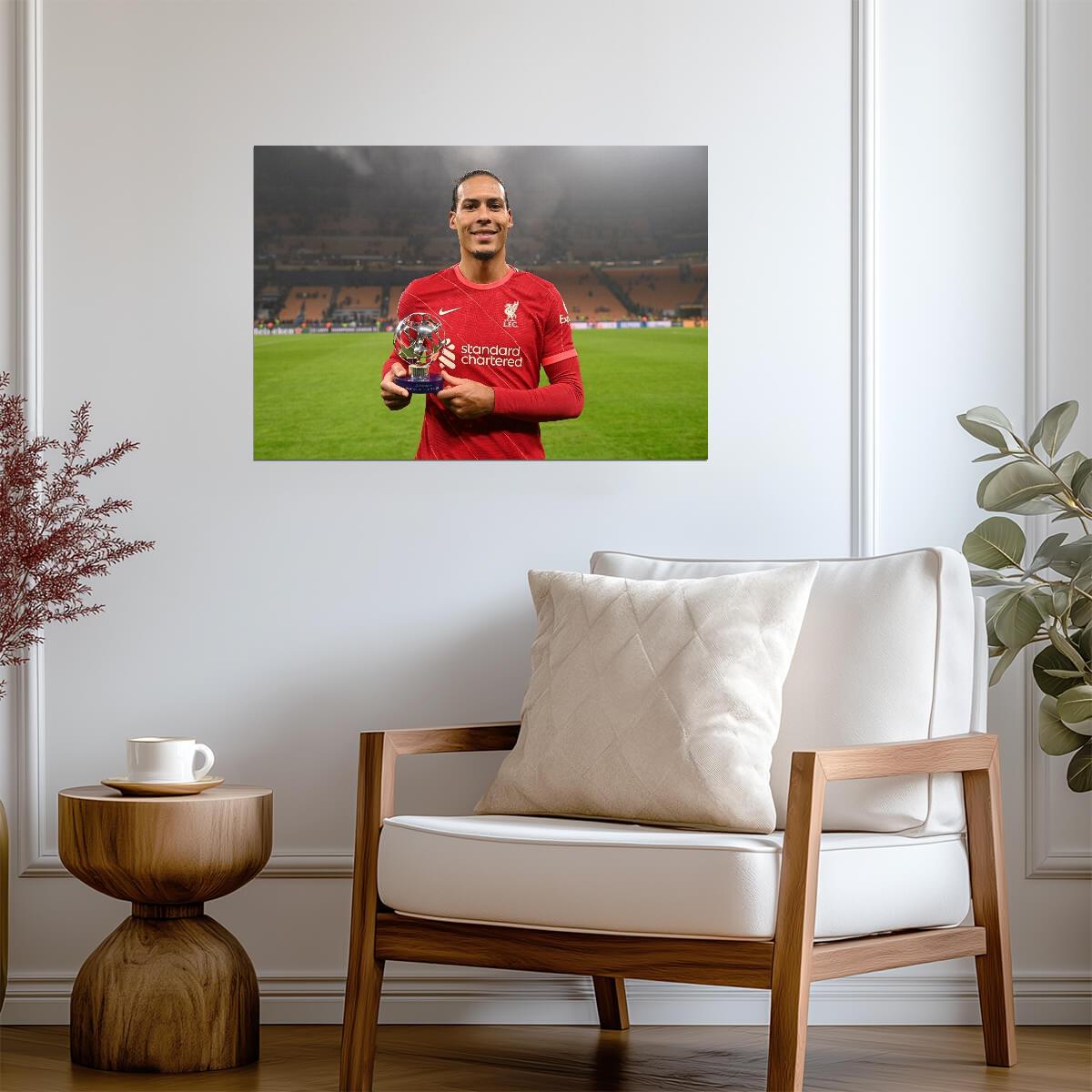 Virgil van Dijk Liverpool FC | Soccer Poster | Sports Legend Art - Sports Poster