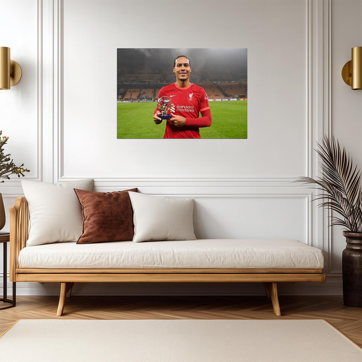 Virgil van Dijk Liverpool FC | Soccer Poster | Sports Legend Art - Sports Poster