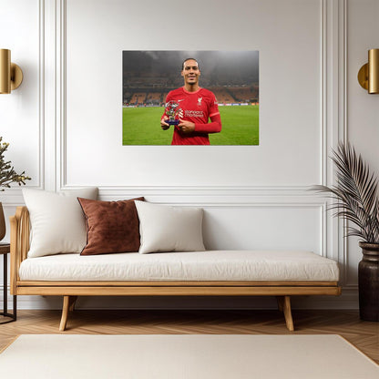 Virgil van Dijk Liverpool FC | Soccer Poster | Sports Legend Art - Sports Poster