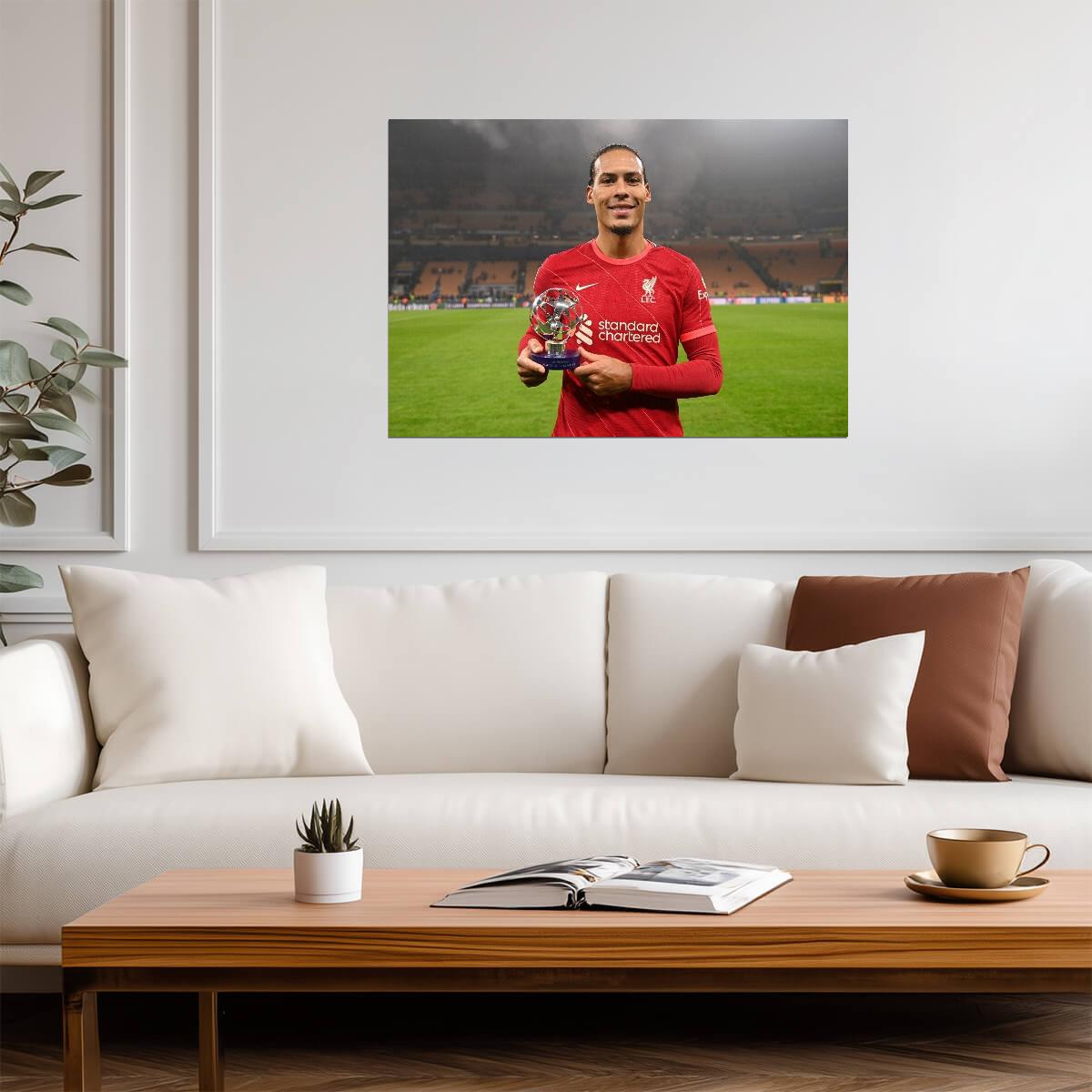 Virgil van Dijk Liverpool FC | Soccer Poster | Sports Legend Art - Sports Poster