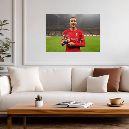 Virgil van Dijk Liverpool FC | Soccer Poster | Sports Legend Art - Sports Poster