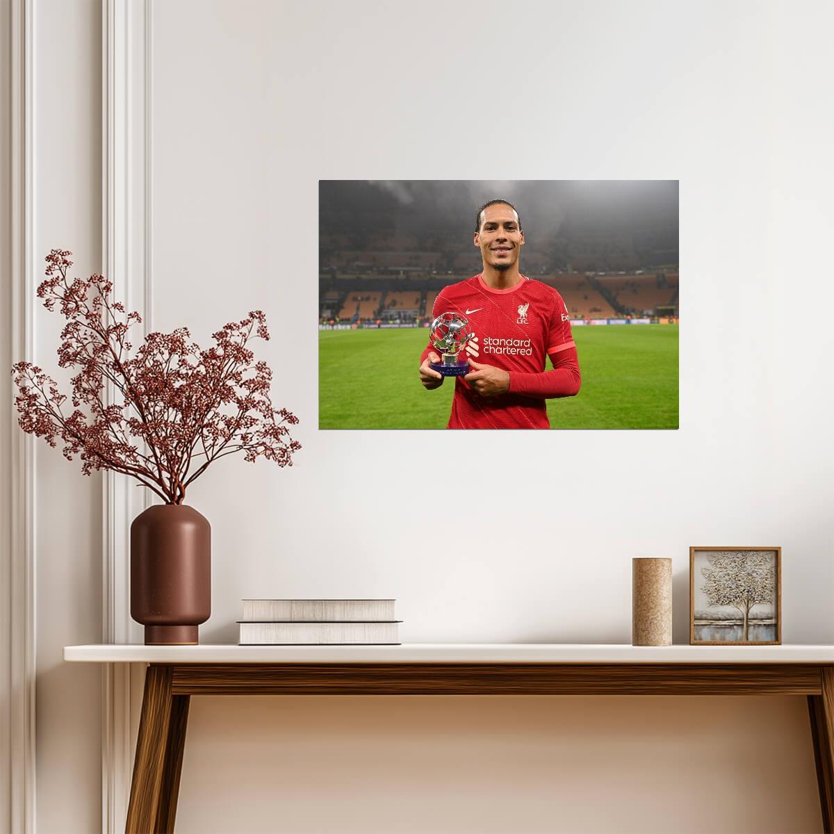 Virgil van Dijk Liverpool FC | Soccer Poster | Sports Legend Art - Sports Poster
