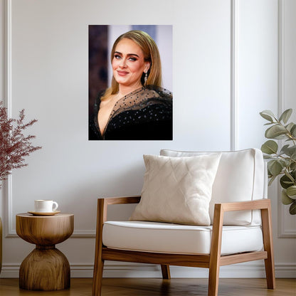 Adele Polka Dot Dress | Music Legend Poster | Classic Style Decor - Music Poster
