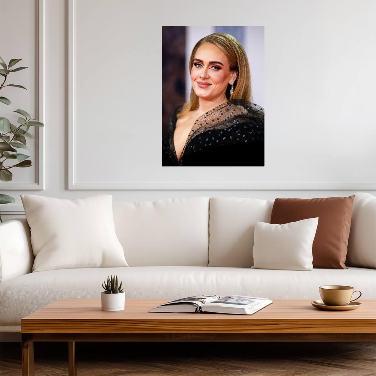 Adele Polka Dot Dress | Music Legend Poster | Classic Style Decor - Music Poster