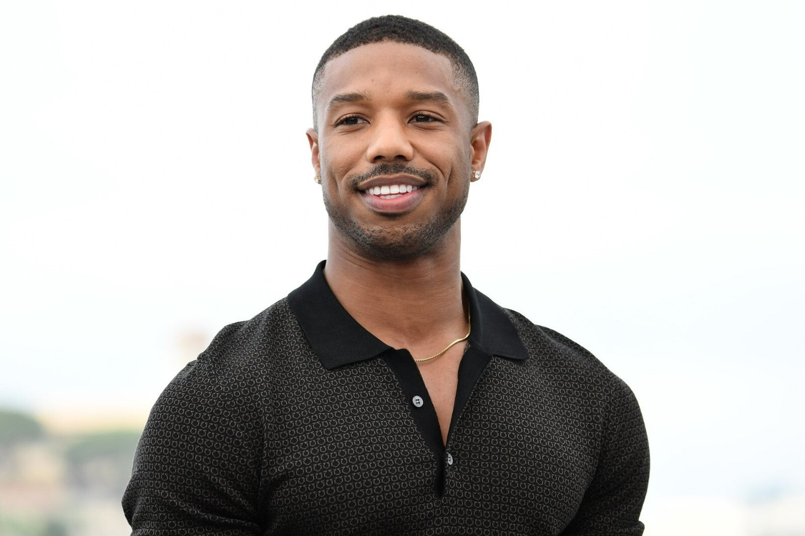 Michael B. Jordan Smiling Portrait | Celebrity Photo Poster | Modern Actor Wall Art - Celebrities Poster