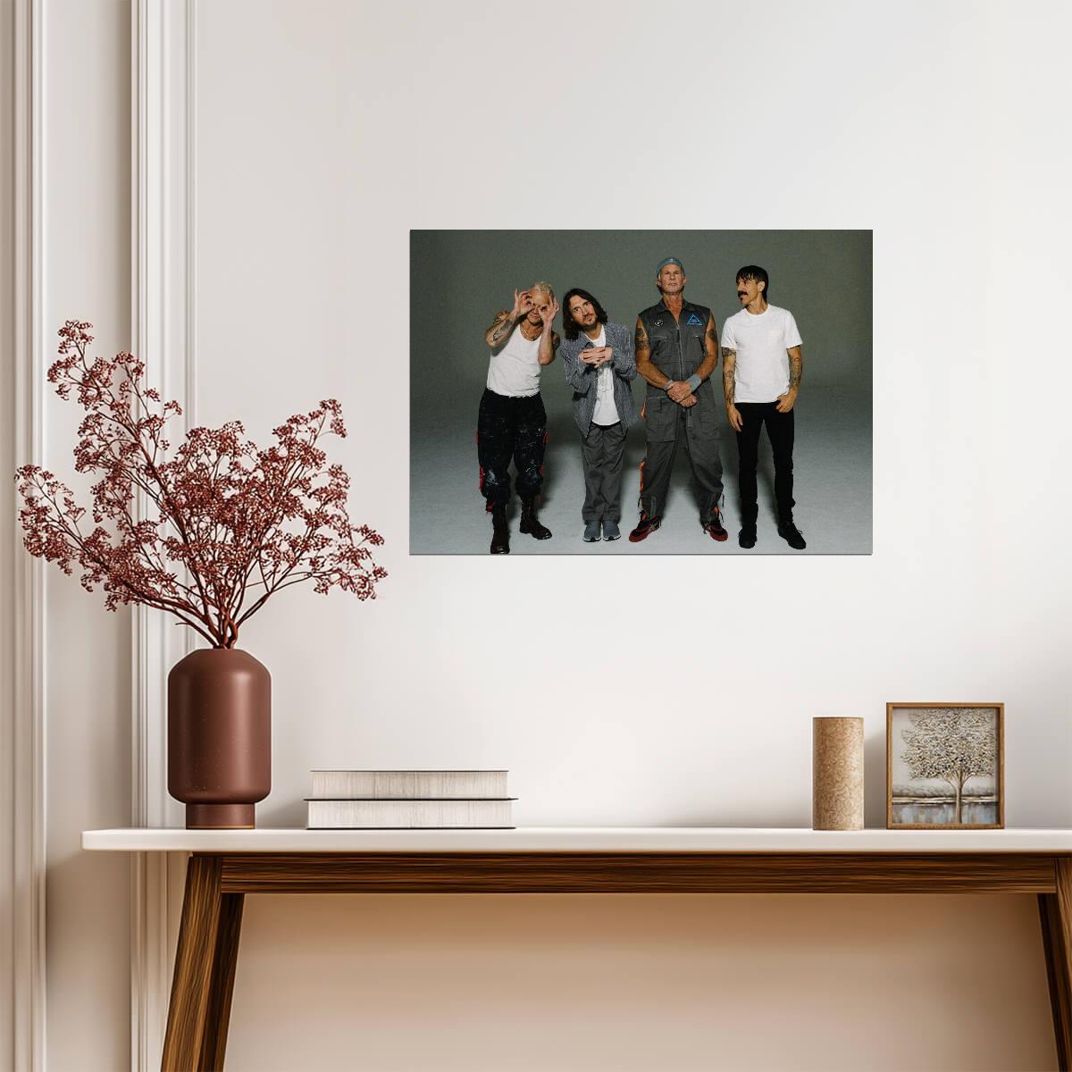 Red Hot Chili Peppers Studio Photo | Anthony Kiedis & Flea | Alternative Rock Poster - Music Poster