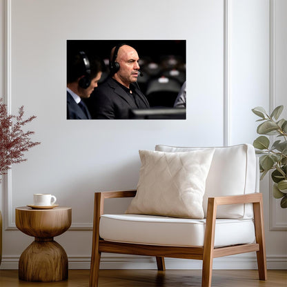 Joe Rogan UFC Commentator | Live Broadcast Photo Poster | MMA Fan Gift - Celebrities Poster