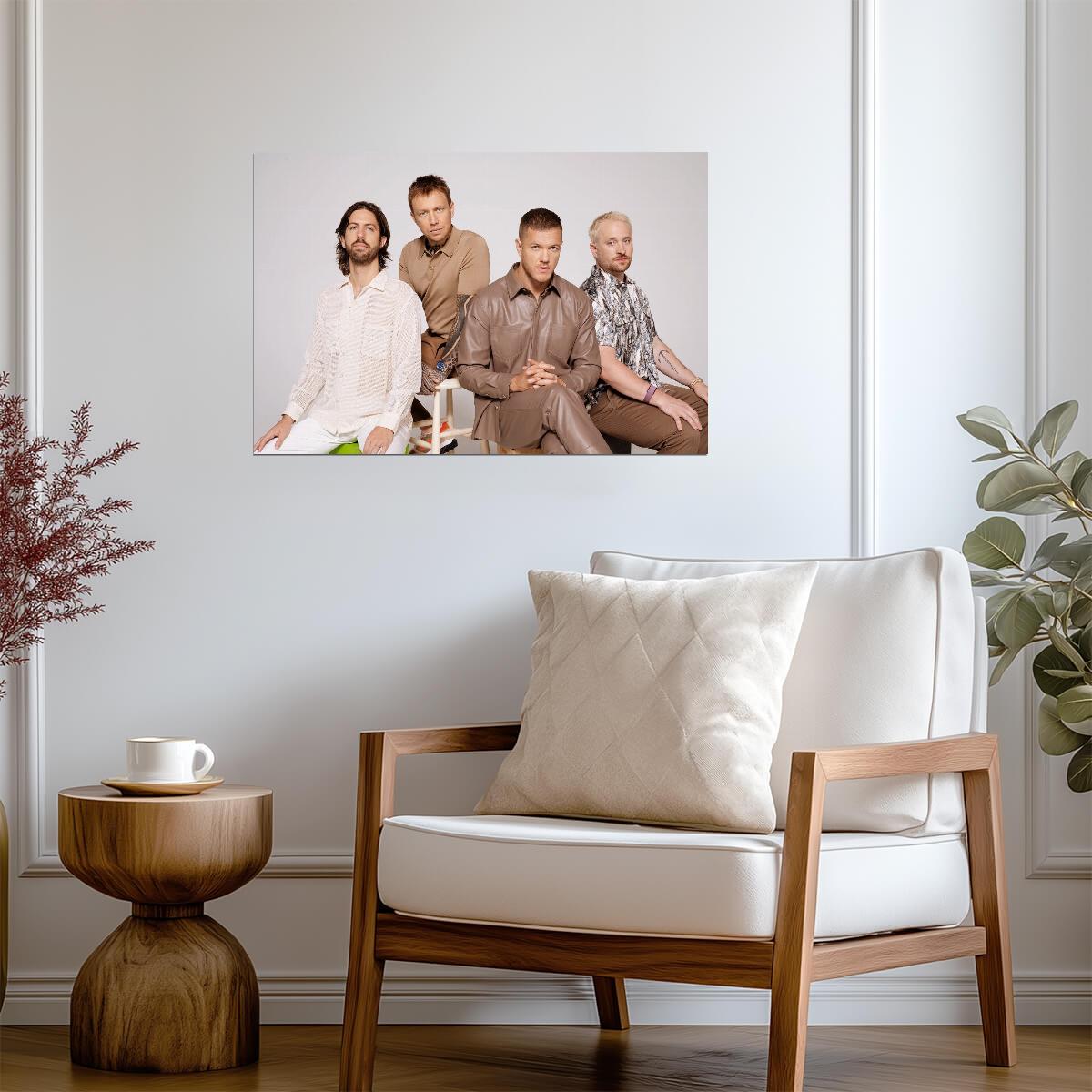 Imagine Dragons Band Photoshoot | American Rock Music Poster | Modern Group Portrait Art - Music Poster