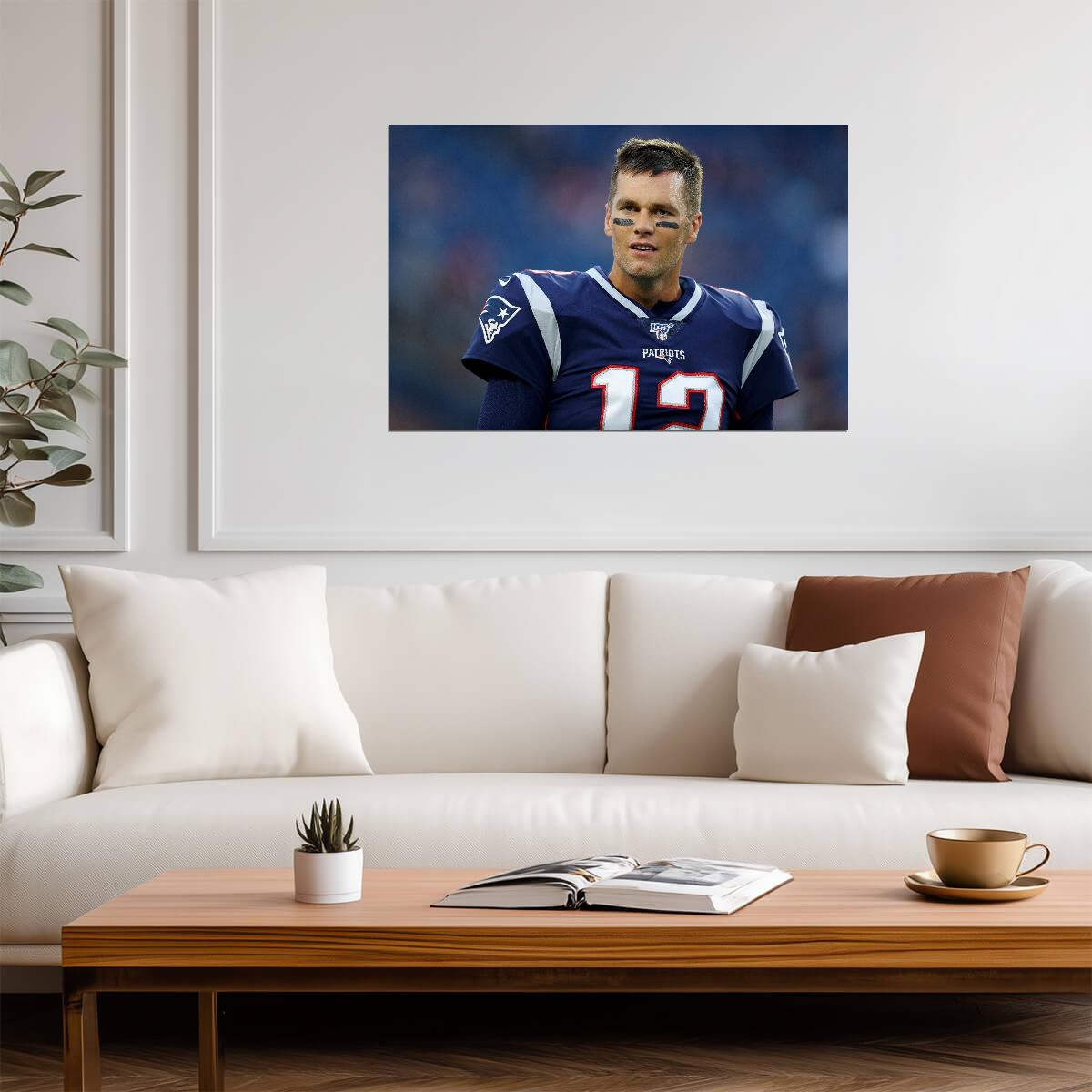 Tom Brady New England Patriots | American Football Poster | Sports Legend Print - Sports Poster