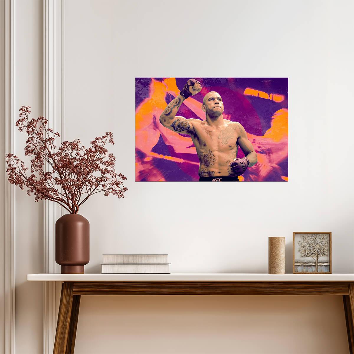 Alex Pereira Poatan | UFC Fighter Poster | Combat Sports Legend Art - Sports Poster