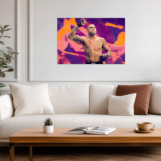 Alex Pereira Poatan | UFC Fighter Poster | Combat Sports Legend Art - Sports Poster