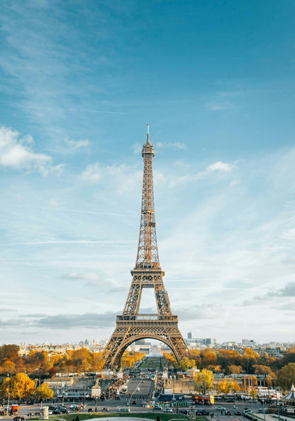 Eiffel Tower Paris France | Travel Photography Print | Autumn Cityscape Wall Art Poster - Photography Poster