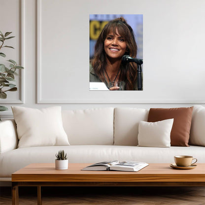 Halle Berry | Film Star Portrait | Art Poster - Celebrities Poster