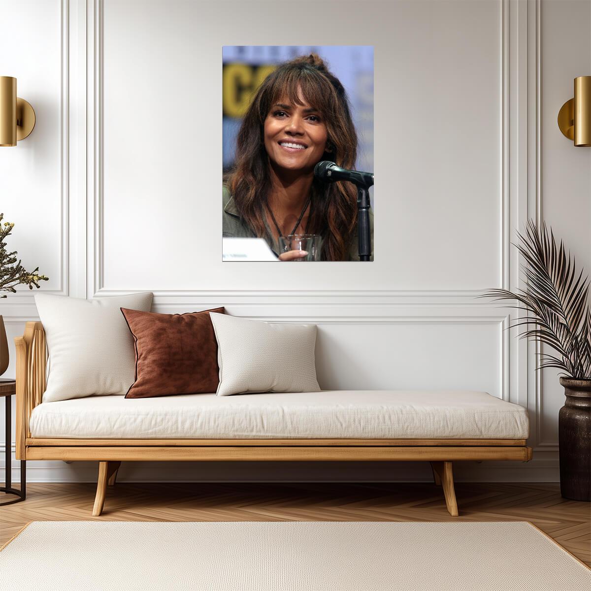 Halle Berry | Film Star Portrait | Art Poster - Celebrities Poster