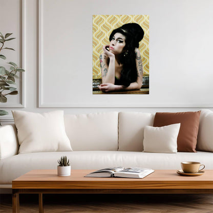 Amy Winehouse Classic Portrait | Music Legend Poster | Vintage Soul Wall Art - Music Poster