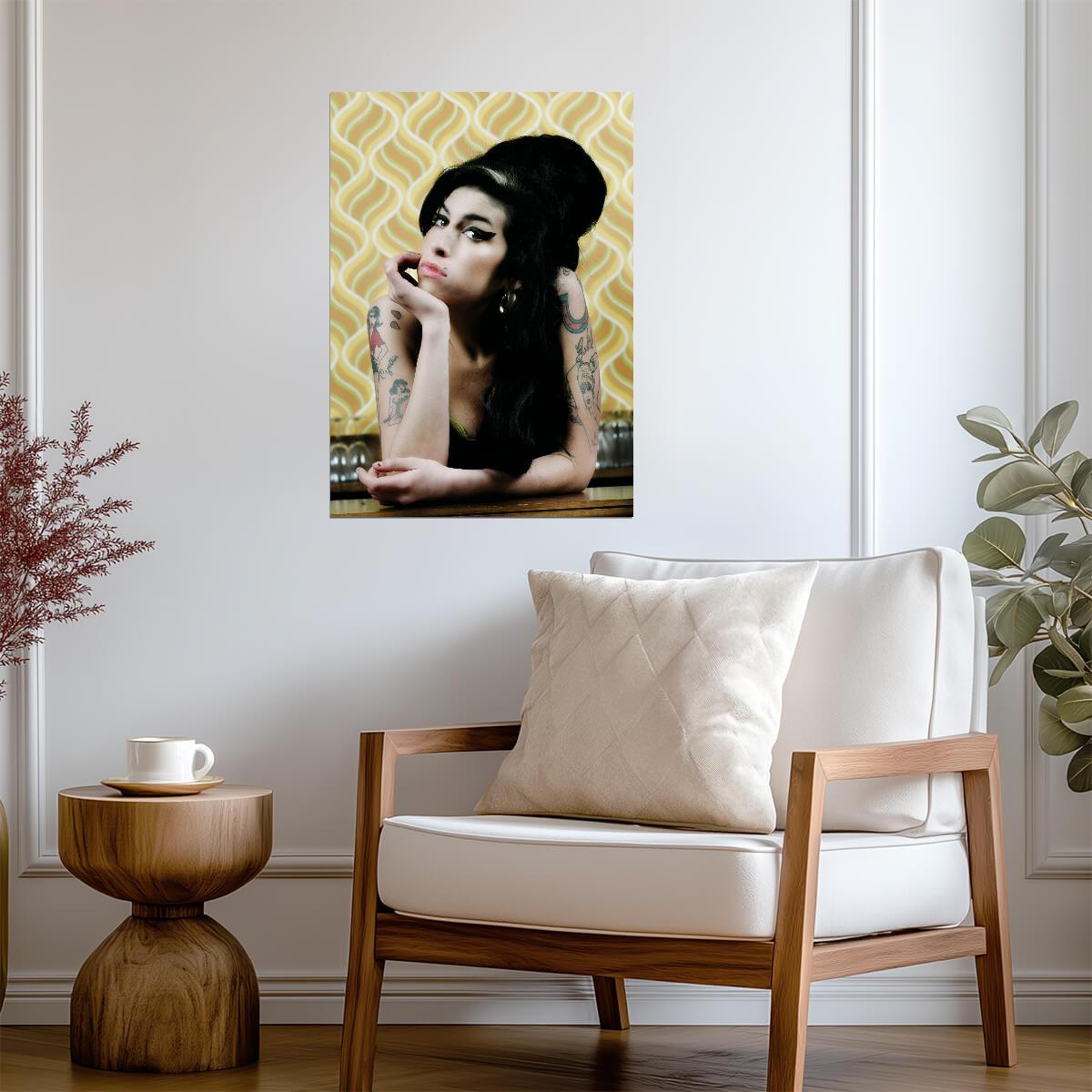 Amy Winehouse Classic Portrait | Music Legend Poster | Vintage Soul Wall Art - Music Poster