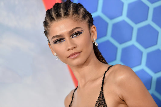 Zendaya Red Carpet Portrait | Braided Hair Fashion Poster | Celebrity Wall Art - Celebrities Poster