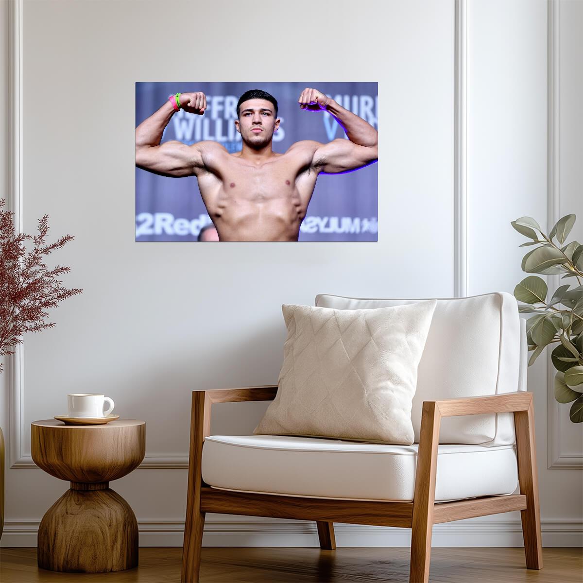 Tommy Fury Flexing Biceps | Professional Boxer Poster | Fitness Motivation Wall Art - Sports Poster