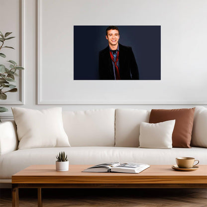 Justin Timberlake Poster | Pop Singer Vintage Print - Music Poster