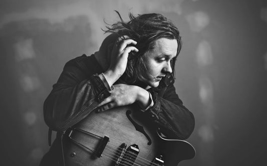 Lewis Capaldi Poster | B&W Guitar Singer Print - Music Poster