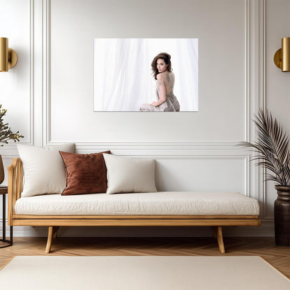 Angelina Jolie Elegant Photoshoot | Celebrity Portrait Poster | Movie Actress Wall Art - Celebrities Poster