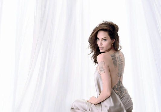 Angelina Jolie Elegant Photoshoot | Celebrity Portrait Poster | Movie Actress Wall Art - Celebrities Poster