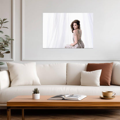 Angelina Jolie Elegant Photoshoot | Celebrity Portrait Poster | Movie Actress Wall Art - Celebrities Poster