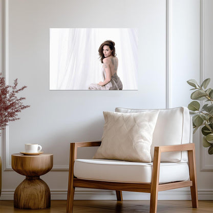 Angelina Jolie Elegant Photoshoot | Celebrity Portrait Poster | Movie Actress Wall Art - Celebrities Poster