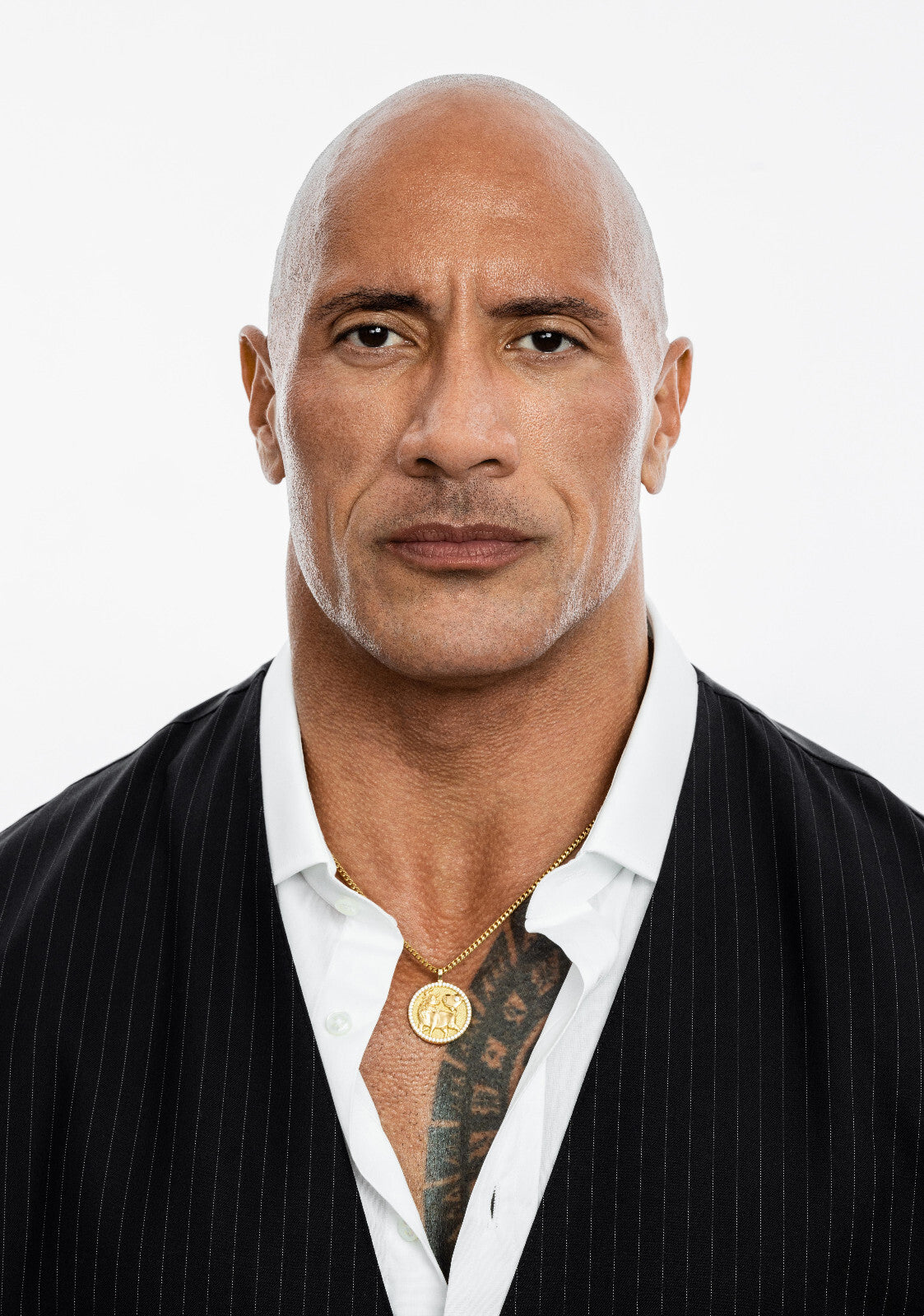 Dwayne Johnson The Rock Studio Portrait | Celebrity Poster | Modern Wall Art - Celebrities Poster