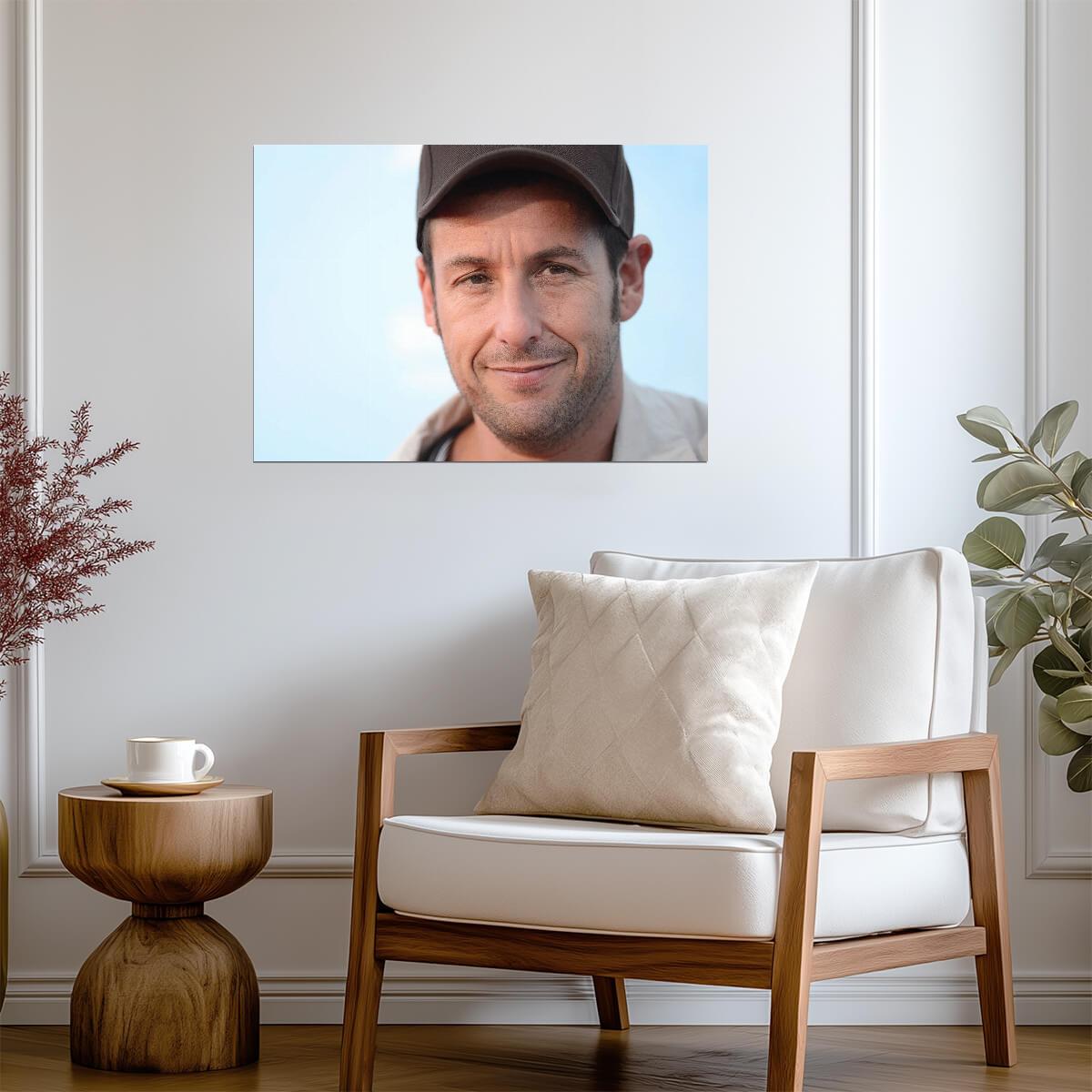 Adam Sandler Wearing Cap | Celebrity Poster | Close Up Photo - Celebrities Poster