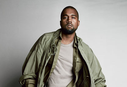 Kanye West Studio Portrait | Green Jacket Poster | Hip Hop Fashion Art - Music Poster